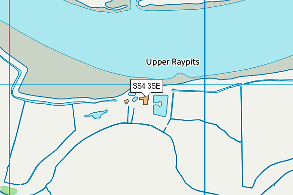 SS4 3SE map - OS VectorMap District (Ordnance Survey)