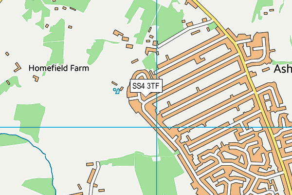 SS4 3TF map - OS VectorMap District (Ordnance Survey)