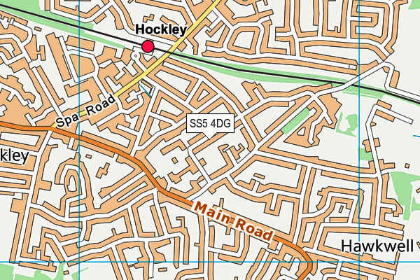 SS5 4DG map - OS VectorMap District (Ordnance Survey)
