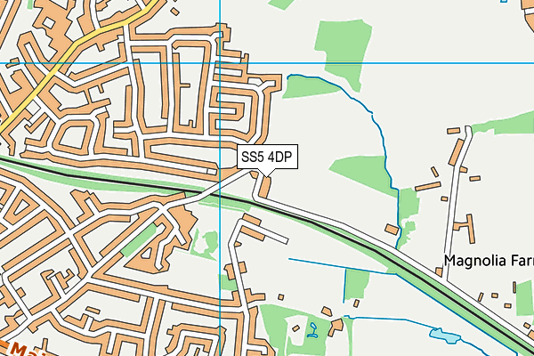 SS5 4DP map - OS VectorMap District (Ordnance Survey)