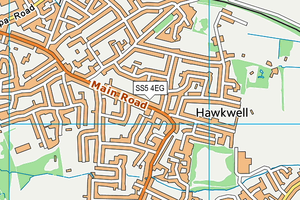 SS5 4EG map - OS VectorMap District (Ordnance Survey)