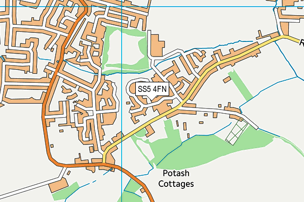 SS5 4FN map - OS VectorMap District (Ordnance Survey)