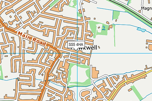 SS5 4HA map - OS VectorMap District (Ordnance Survey)