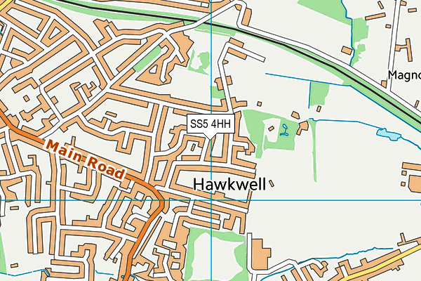 SS5 4HH map - OS VectorMap District (Ordnance Survey)