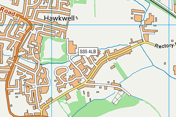 SS5 4LB map - OS VectorMap District (Ordnance Survey)