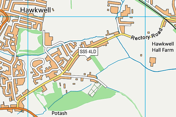 SS5 4LD map - OS VectorMap District (Ordnance Survey)