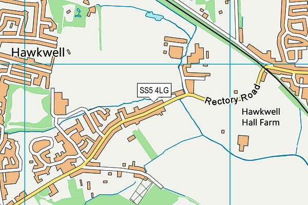 SS5 4LG map - OS VectorMap District (Ordnance Survey)