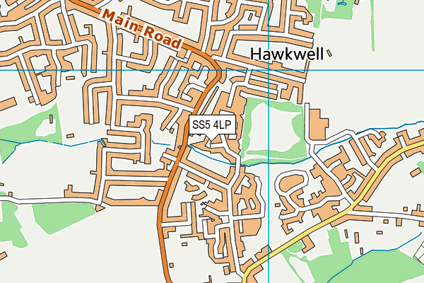 SS5 4LP map - OS VectorMap District (Ordnance Survey)