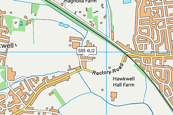 SS5 4LQ map - OS VectorMap District (Ordnance Survey)