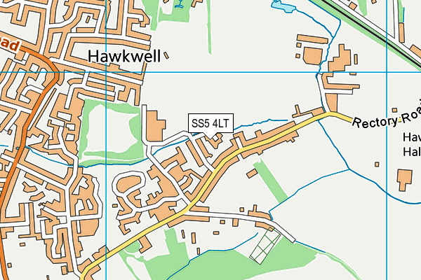 SS5 4LT map - OS VectorMap District (Ordnance Survey)
