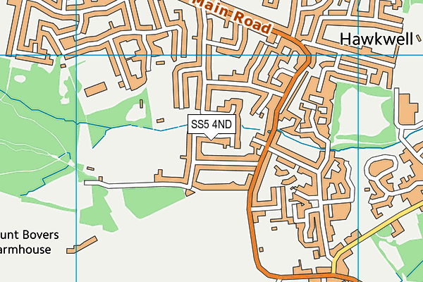 SS5 4ND map - OS VectorMap District (Ordnance Survey)