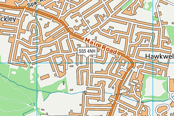 SS5 4NH map - OS VectorMap District (Ordnance Survey)