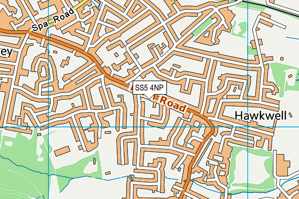 SS5 4NP map - OS VectorMap District (Ordnance Survey)