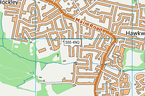 SS5 4NQ map - OS VectorMap District (Ordnance Survey)