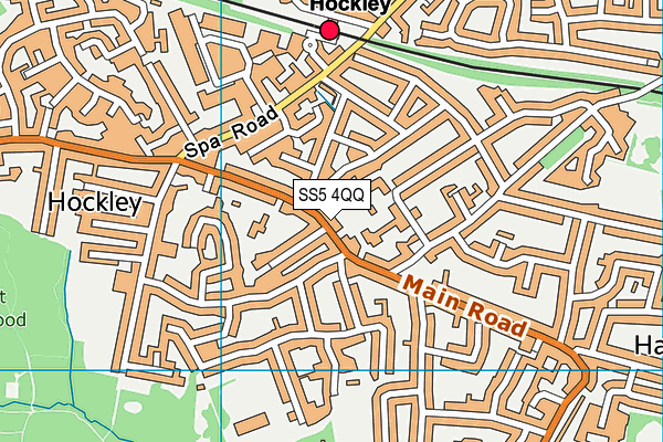 SS5 4QQ map - OS VectorMap District (Ordnance Survey)