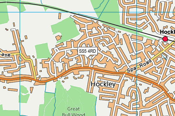 SS5 4RD map - OS VectorMap District (Ordnance Survey)