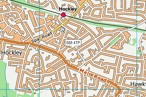 SS5 4TP map - OS VectorMap District (Ordnance Survey)