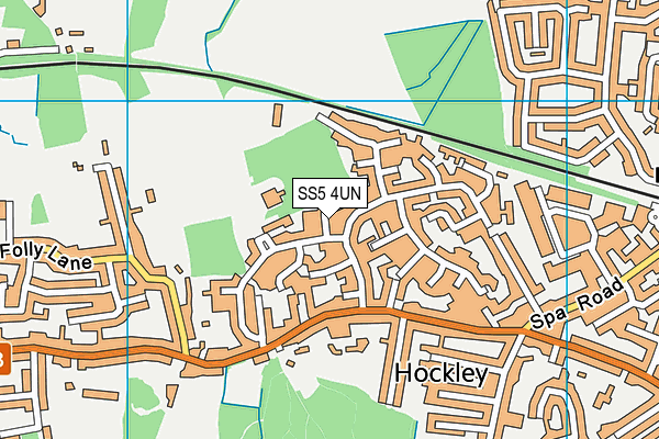 SS5 4UN map - OS VectorMap District (Ordnance Survey)