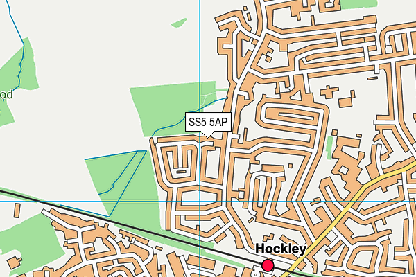 SS5 5AP map - OS VectorMap District (Ordnance Survey)