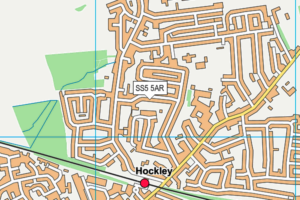 SS5 5AR map - OS VectorMap District (Ordnance Survey)