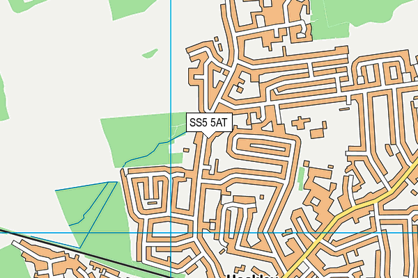 SS5 5AT map - OS VectorMap District (Ordnance Survey)