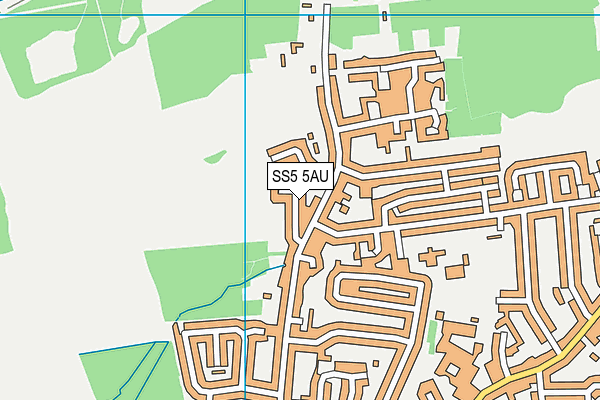 SS5 5AU map - OS VectorMap District (Ordnance Survey)