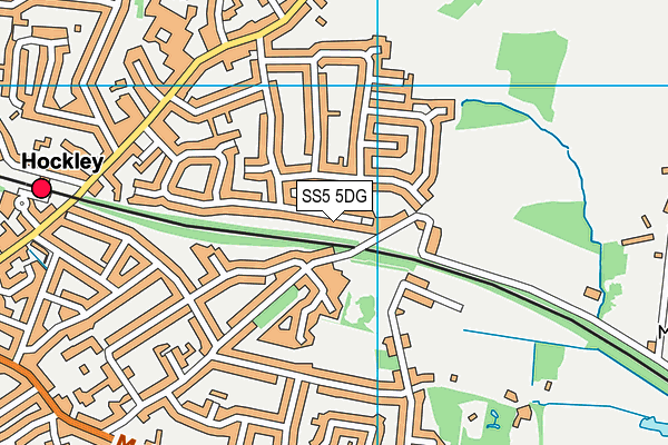 SS5 5DG map - OS VectorMap District (Ordnance Survey)