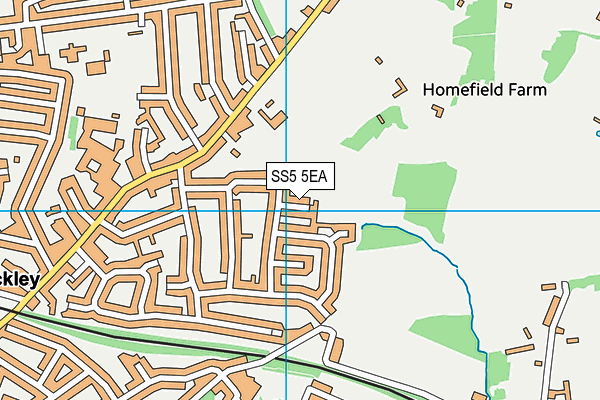 SS5 5EA map - OS VectorMap District (Ordnance Survey)