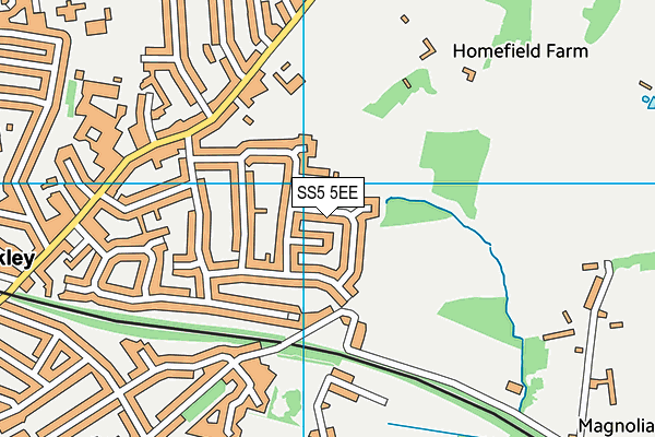 SS5 5EE map - OS VectorMap District (Ordnance Survey)