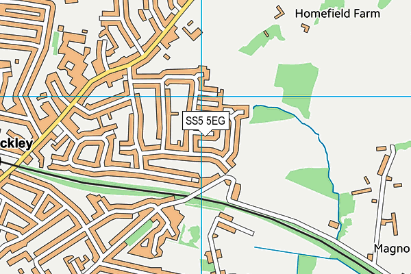 SS5 5EG map - OS VectorMap District (Ordnance Survey)