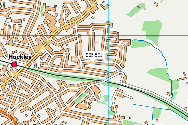 SS5 5EJ map - OS VectorMap District (Ordnance Survey)