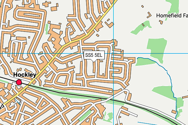 SS5 5EL map - OS VectorMap District (Ordnance Survey)