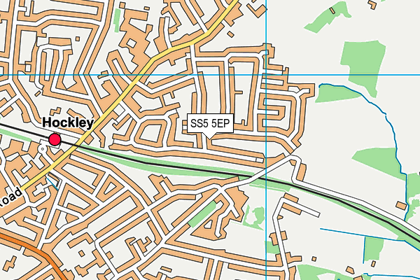 SS5 5EP map - OS VectorMap District (Ordnance Survey)