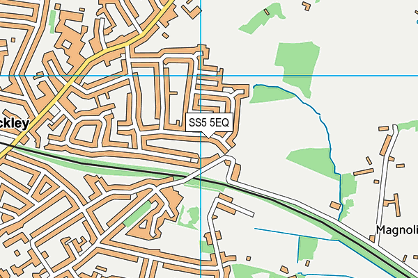 SS5 5EQ map - OS VectorMap District (Ordnance Survey)