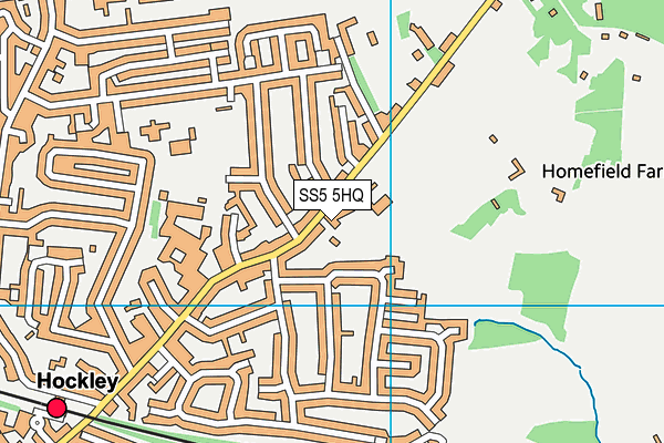 SS5 5HQ map - OS VectorMap District (Ordnance Survey)