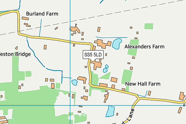 SS5 5LD map - OS VectorMap District (Ordnance Survey)