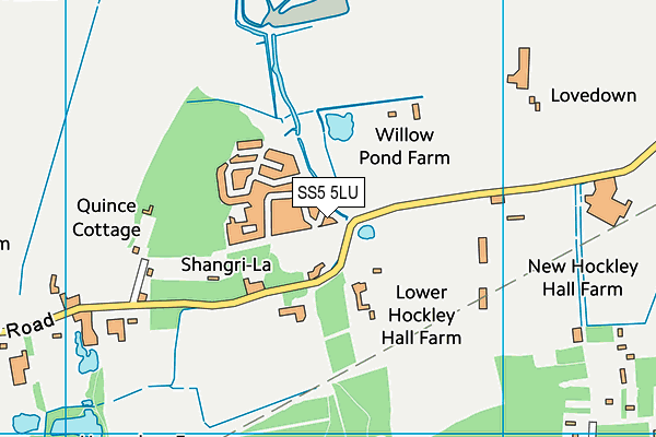 SS5 5LU map - OS VectorMap District (Ordnance Survey)