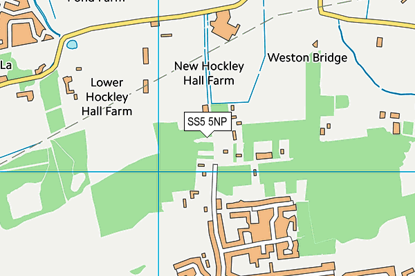 SS5 5NP map - OS VectorMap District (Ordnance Survey)