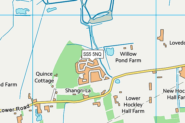SS5 5NQ map - OS VectorMap District (Ordnance Survey)