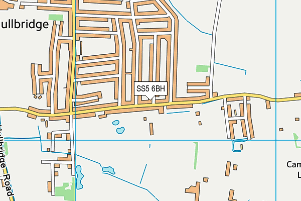 SS5 6BH map - OS VectorMap District (Ordnance Survey)