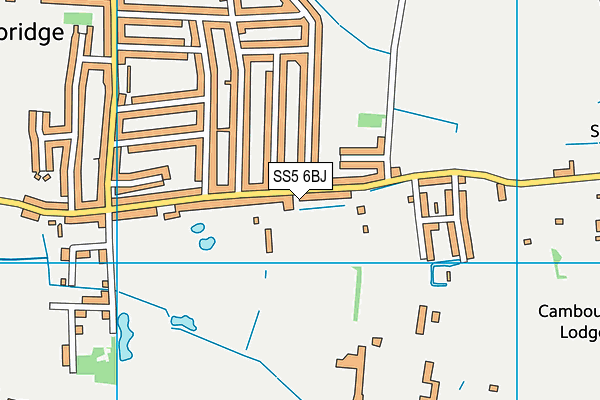 SS5 6BJ map - OS VectorMap District (Ordnance Survey)