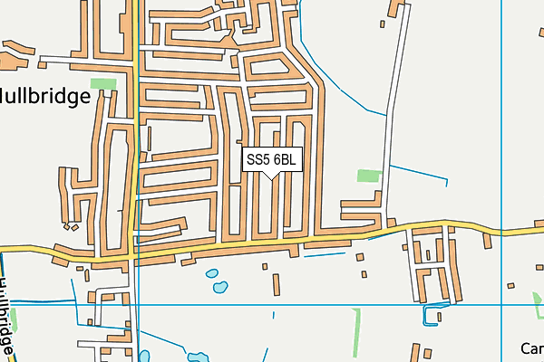 SS5 6BL map - OS VectorMap District (Ordnance Survey)