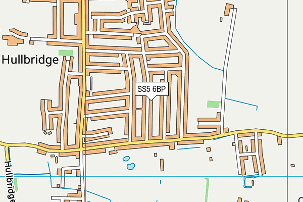 SS5 6BP map - OS VectorMap District (Ordnance Survey)