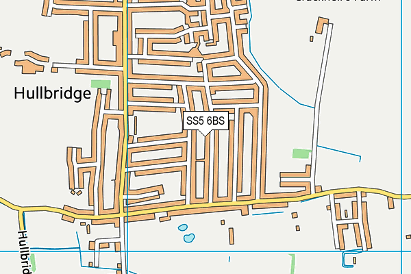 SS5 6BS map - OS VectorMap District (Ordnance Survey)