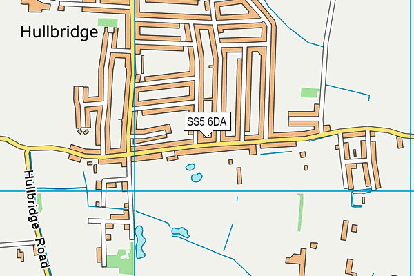SS5 6DA map - OS VectorMap District (Ordnance Survey)