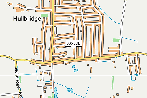SS5 6DB map - OS VectorMap District (Ordnance Survey)