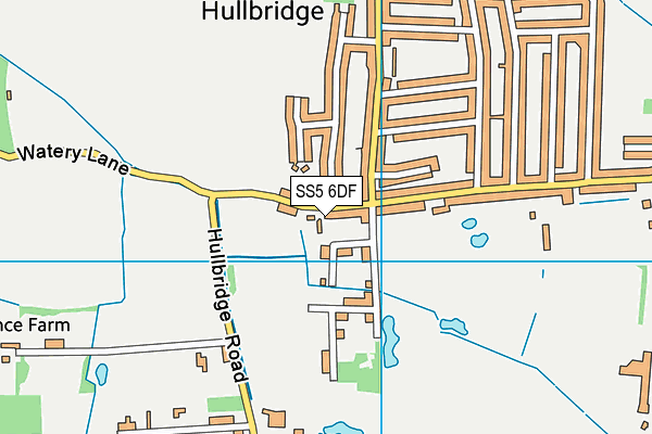 SS5 6DF map - OS VectorMap District (Ordnance Survey)