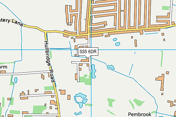 SS5 6DR map - OS VectorMap District (Ordnance Survey)