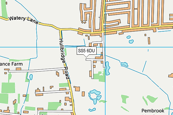 SS5 6DU map - OS VectorMap District (Ordnance Survey)