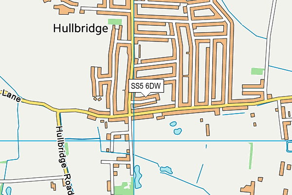 Map of THE HULLBRIDGE PRESCHOOL & CHILDCARE CO LTD at district scale